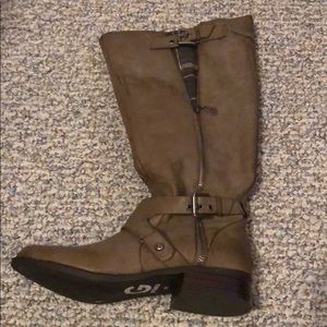 Knee high wide calf boots